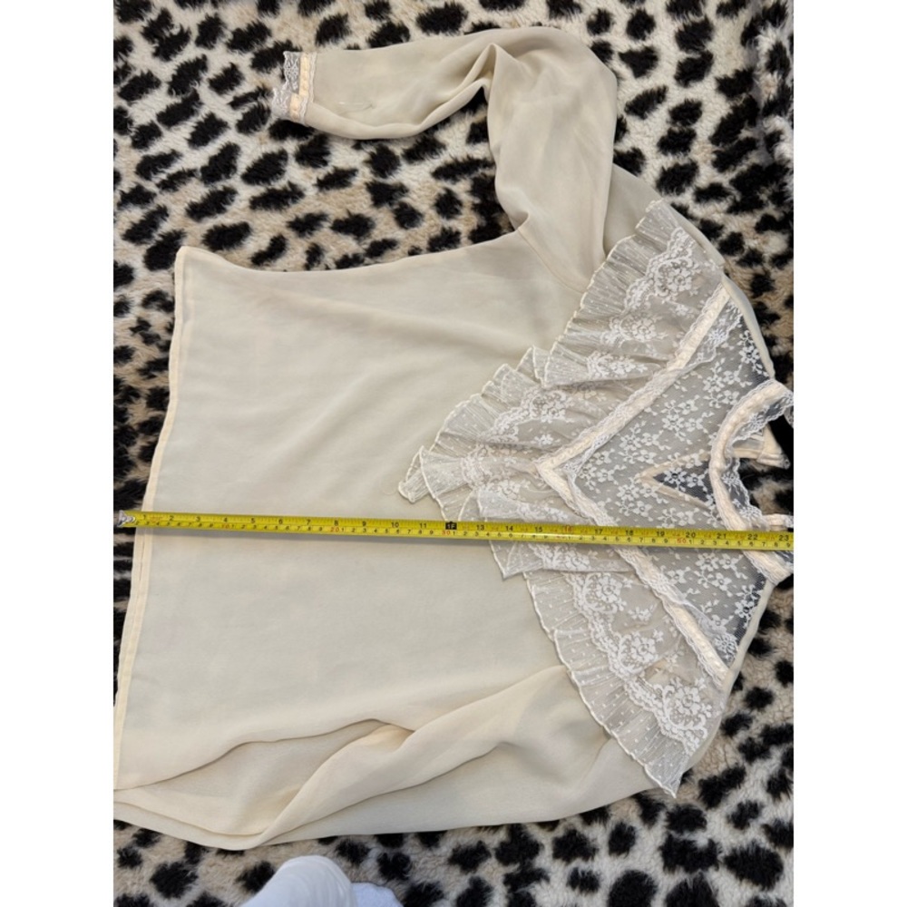 Vintage Gunne Sax Victorian Lace Long Sleeve Blouse - Picture 8 of 11